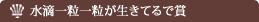 水滴一粒一粒が生きてるで賞
